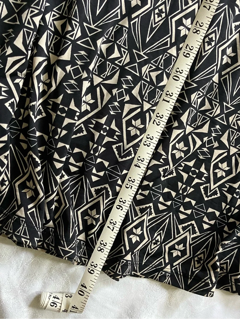 French Laundry Maxi Boho Black and White Skirt - Picture 4 of 4
